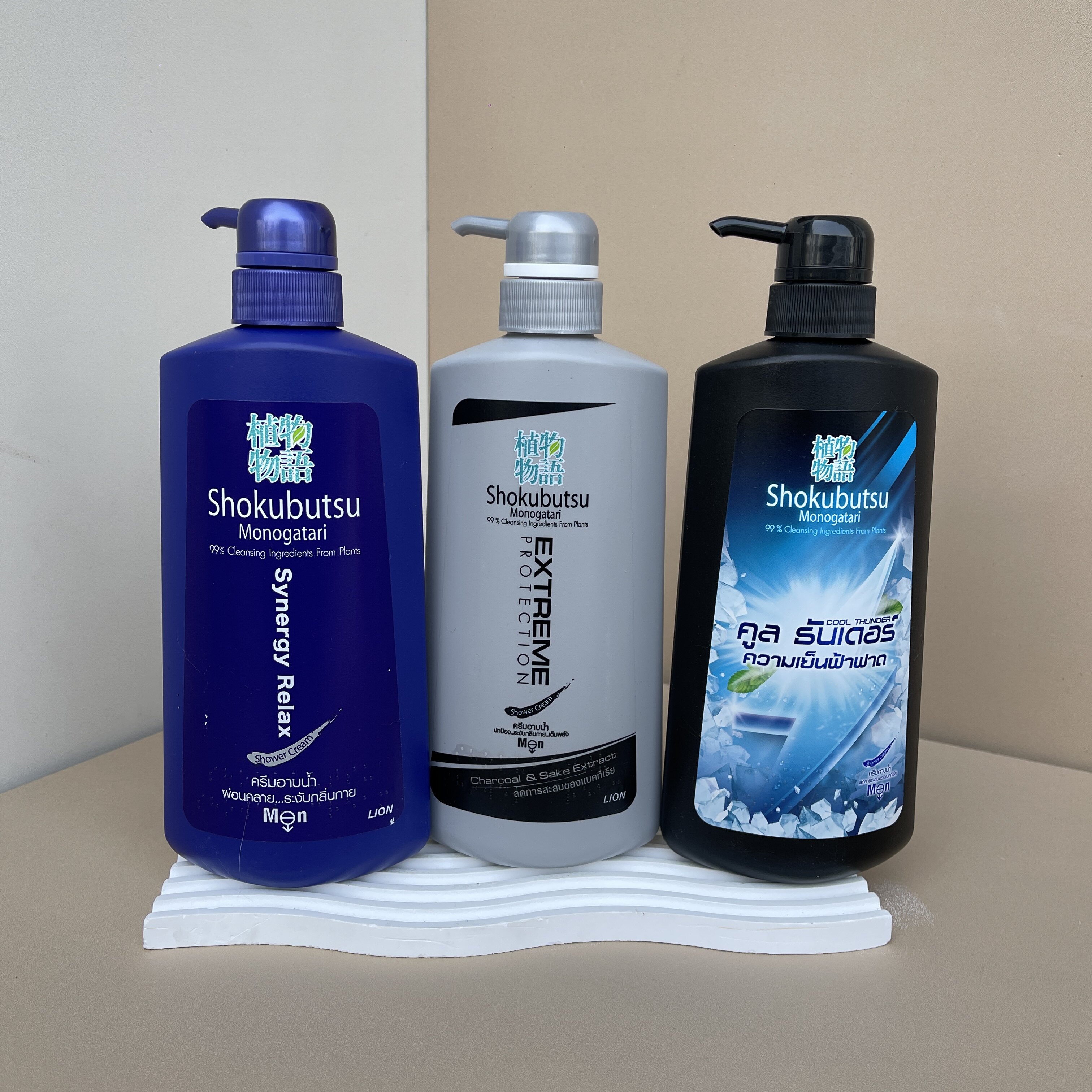 泰国lion狮王shokubutsu植物物语男士沐浴露消菌除味500ml