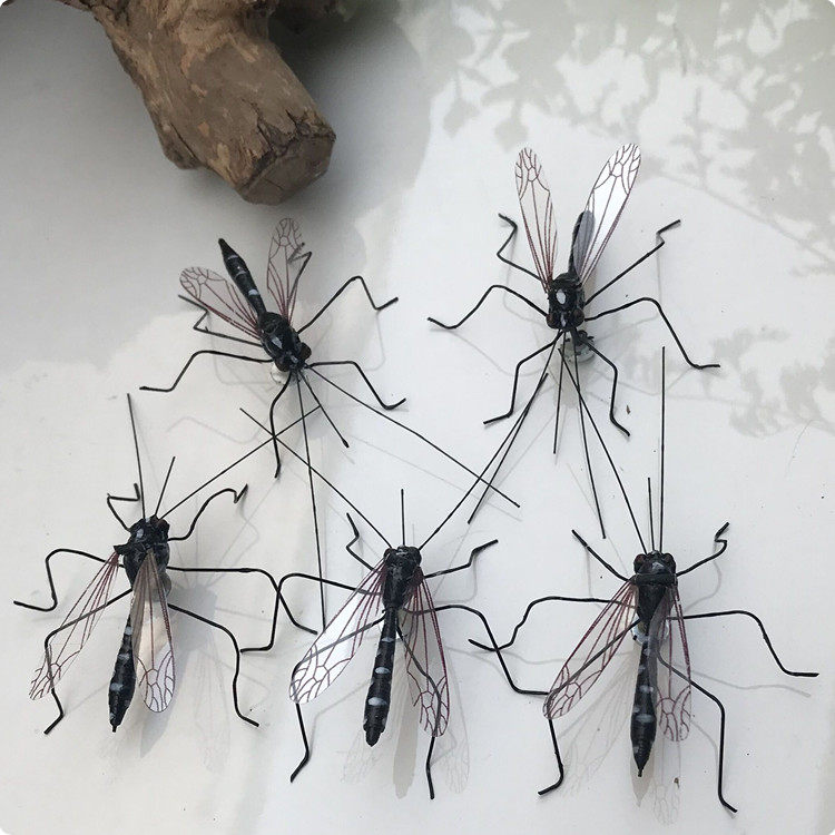 仿真泥塑动物昆虫标本模型野蜂家蜂蚊子苍蝇蟑螂磁性冰箱贴