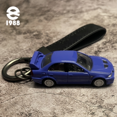 正版授权lancer三菱evo6车钥匙扣合金创意仿真汽车模型车挂件