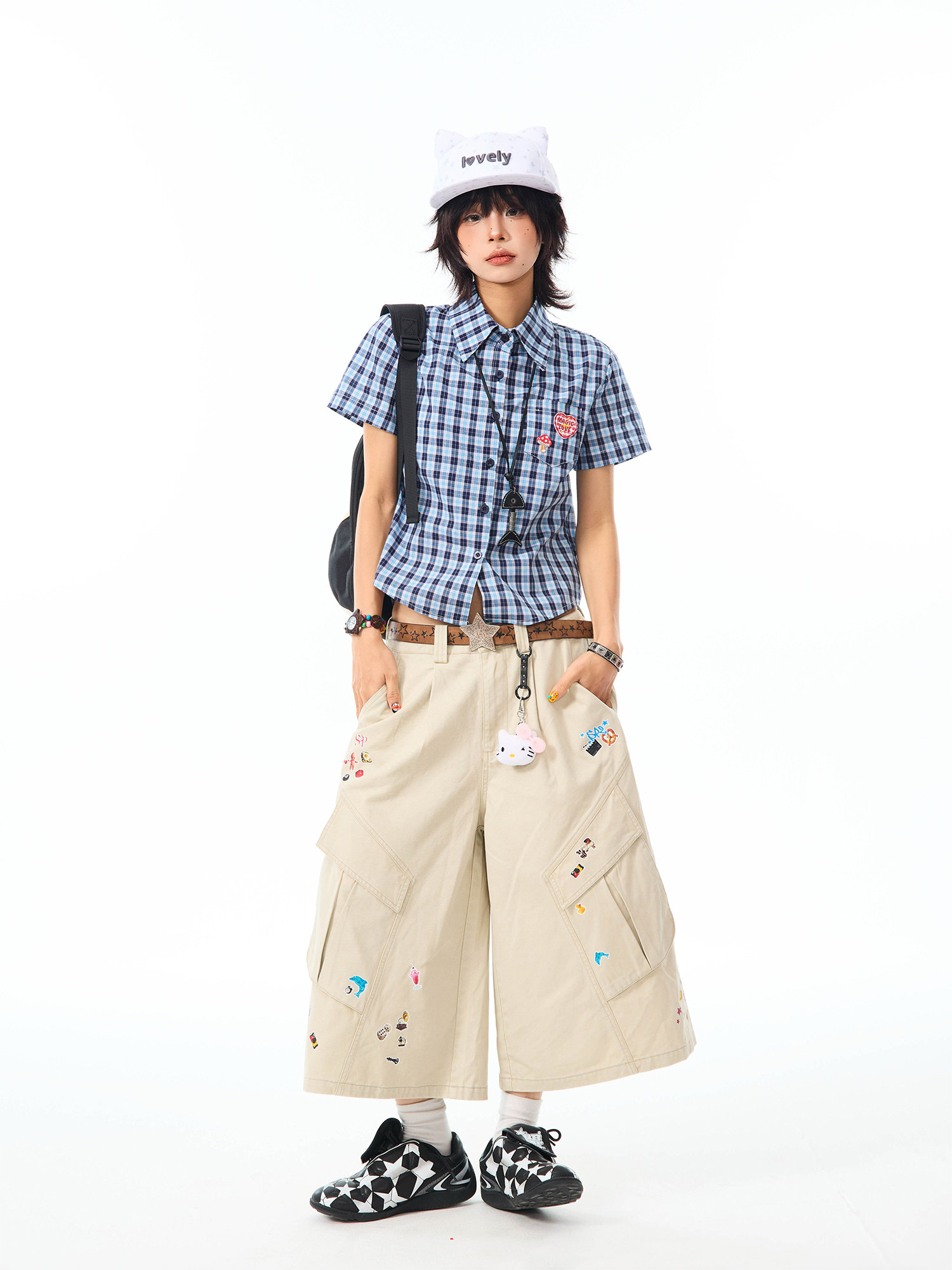 MIKYO American Retro Plaid Crop Top: Your Sweet & Spicy Summer Must-Have! - Product image 4