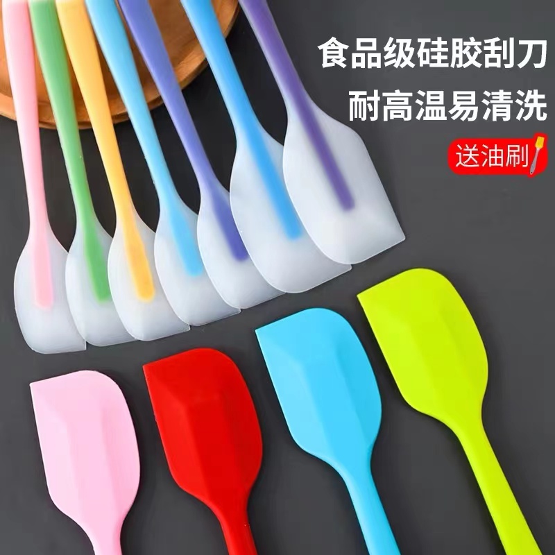 耐高温大号一体式刮刀硅胶蛋糕刮板家用奶油抹刀搅拌刀烘焙工具