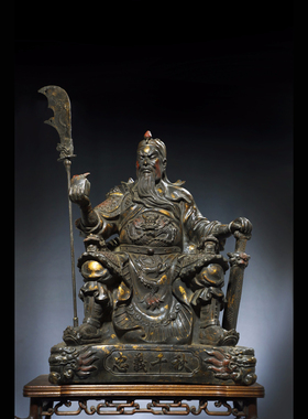 黄铜祝福中式客厅武财神