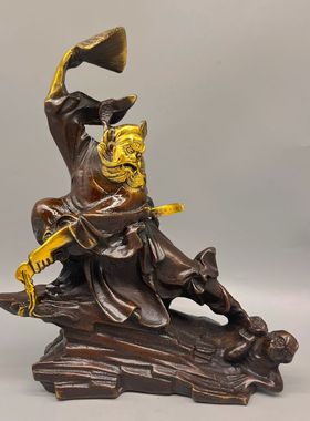 黄铜摆件仿古客厅钟馗
