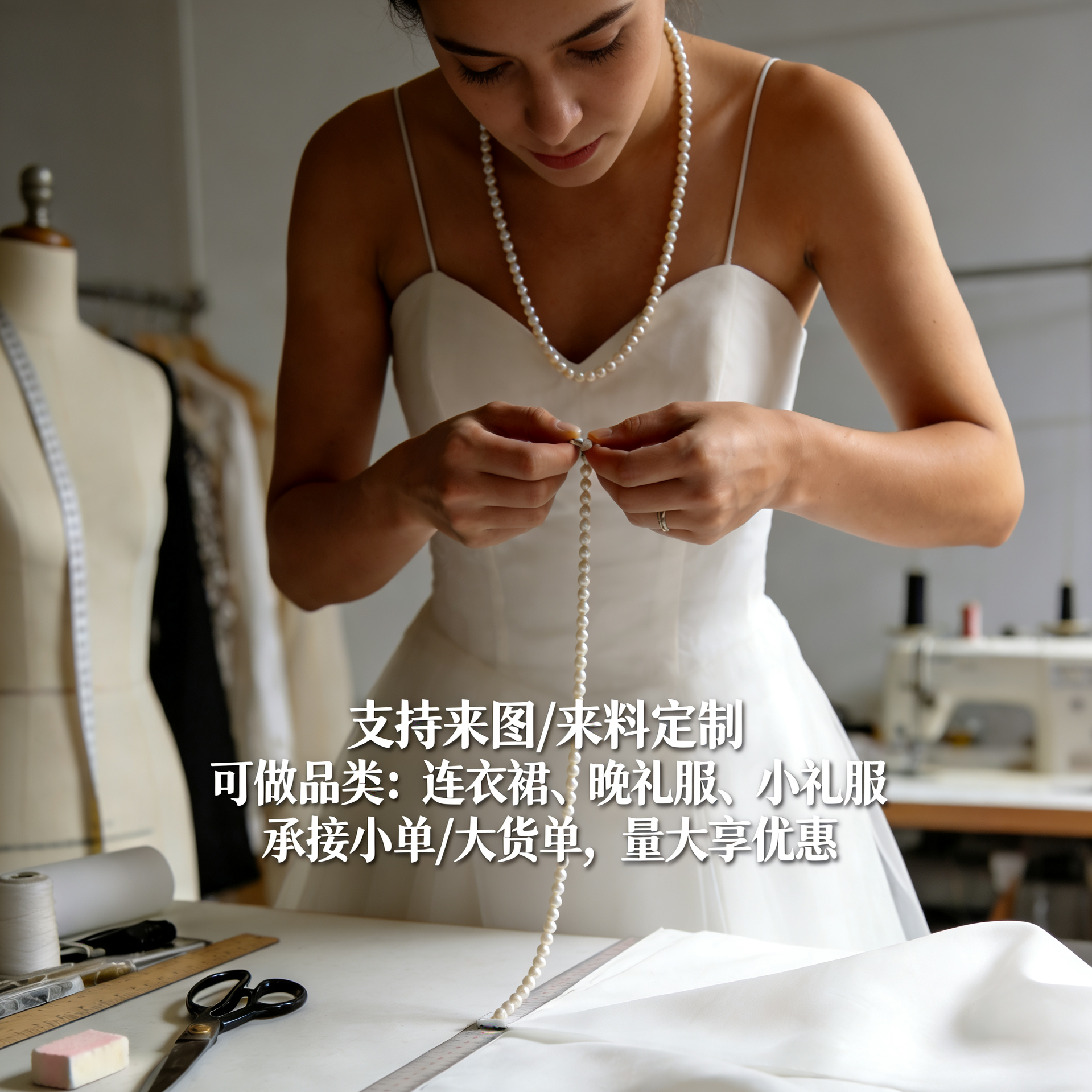 来图定制重工婚纱礼服敬酒服