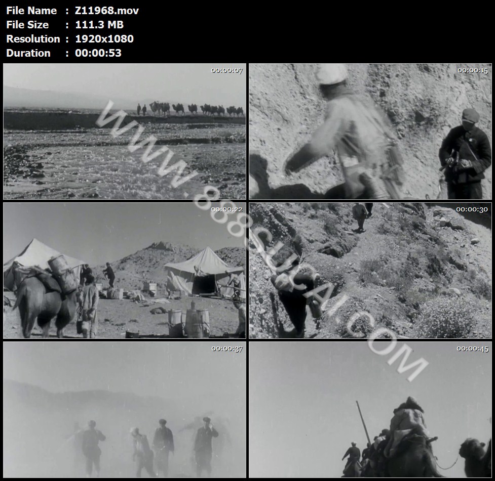 新中国地质勘探者野外勘探艰苦奋斗考察工作影像高清实拍视频素材