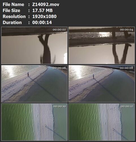 海边孤独一人散步脚步特写高清视频素材