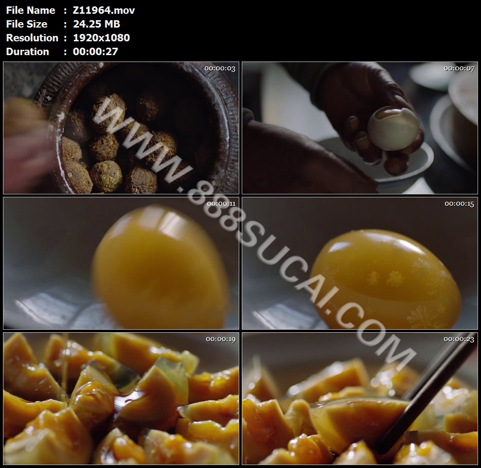 新鲜皮蛋剥壳皮蛋切块醋美食特写高清实拍视频素材