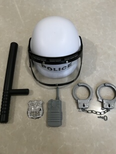 幼儿园区角玩具儿童职业体验道具帽子小交警察装 备小警察玩具套装