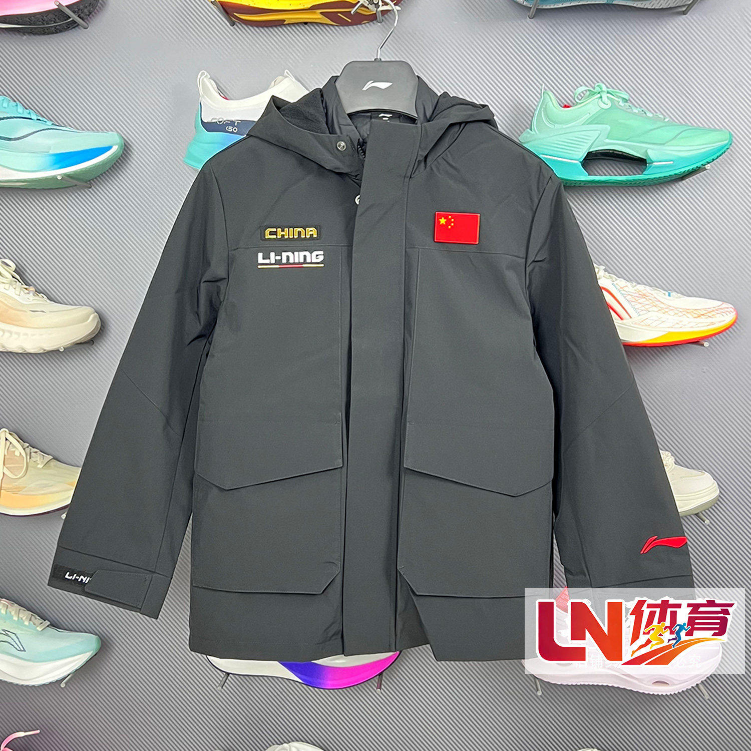 李宁羽绒服 2025冬季新款男童户外三合一短羽绒服运动风衣YWBW007