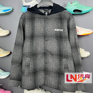 李宁外套 2025冬季新品篮球系列反伍男子时尚潮流休闲外套AFDVA13