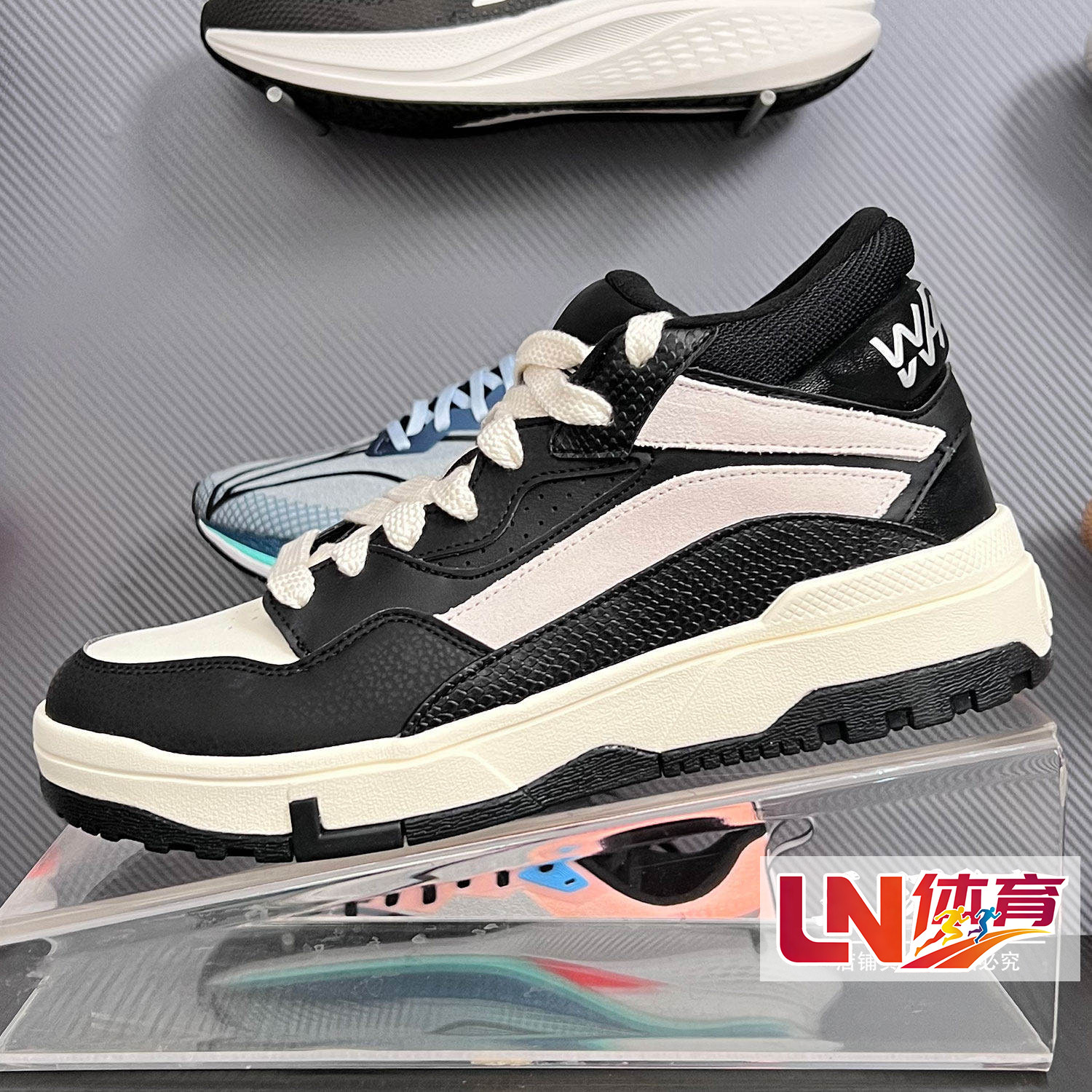 李宁休闲鞋2025春季款惟吾MID情侣舒适软弹经典休闲鞋AGCU155/156,运动鞋new,运动休闲鞋,淘宝优惠券,粉丝福利购,淘宝优惠卷