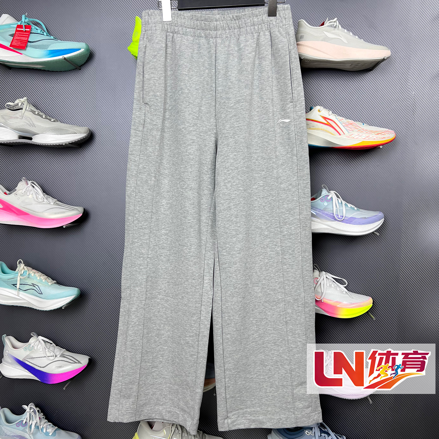 李宁卫裤 2026春季新品健身系列女子直筒宽松时尚运动长裤AKLW054