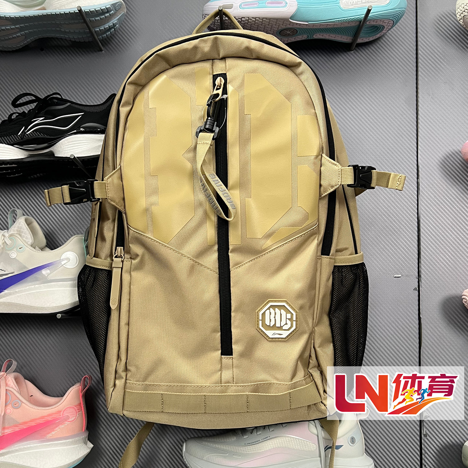 李宁双肩包 2026春季新品篮球系列男女同款时尚运动背包ABSW009