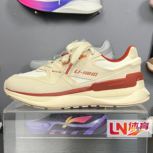 李宁休闲鞋 2026春季新品001初心V2男子轻量高回弹运动鞋AGLW015