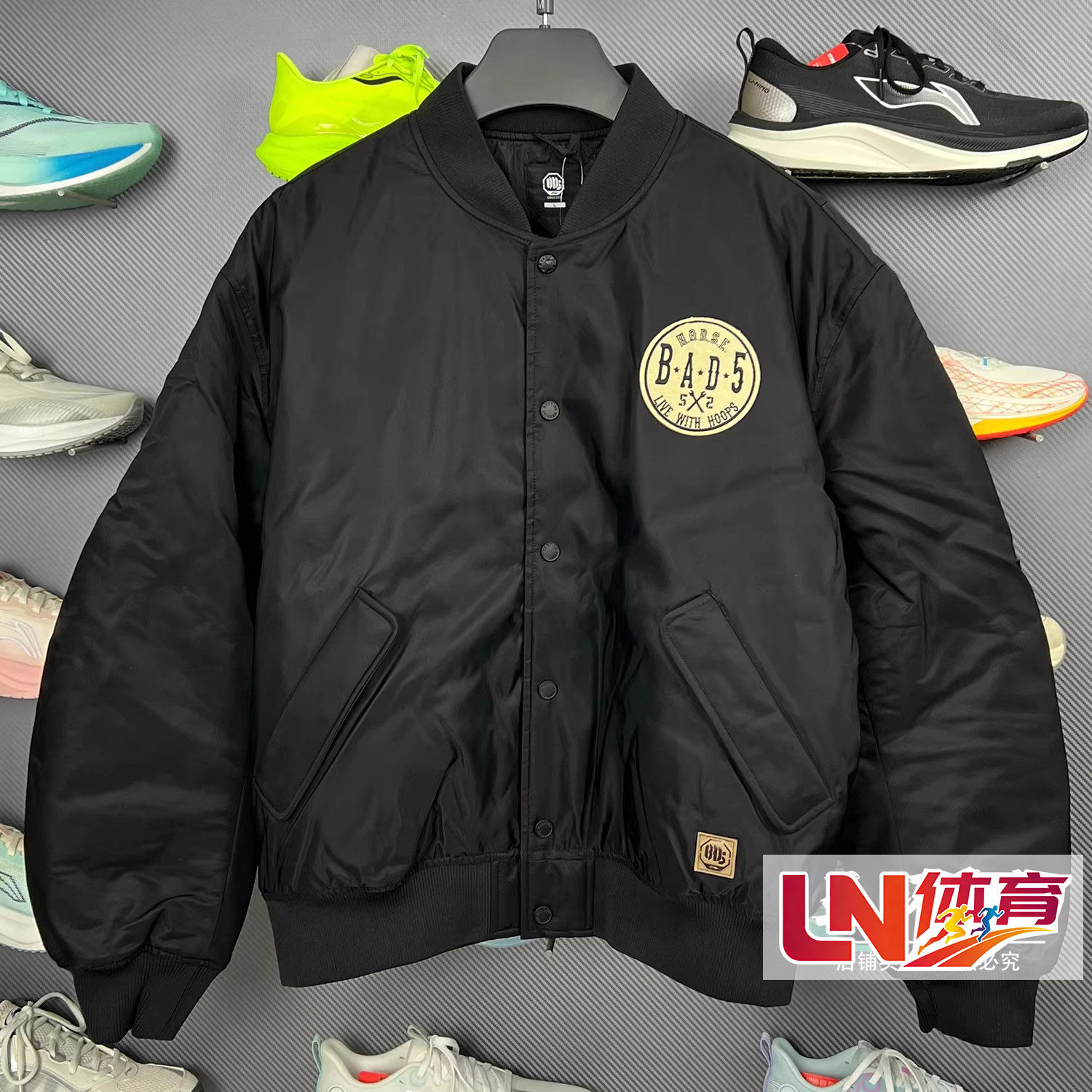 李宁棉服 2026春季新品篮球系列反伍男子宽松保暖棉夹克AJMW007