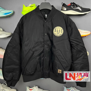 篮球系列反伍男子宽松保暖棉夹克AJMW007 新品 李宁棉服 2026春季