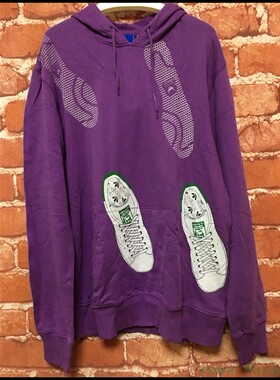 昊动  阿迪达斯adidas 男款紫色 卫衣 V33714