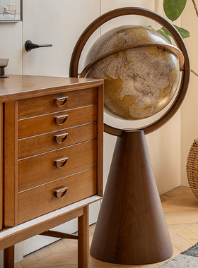 不打烊】宏微地球玄关书房客厅办公室宇宙放大镜落地地球仪45CM