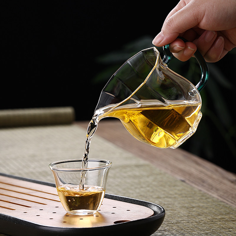 玻璃公道杯加厚耐高温茶具日式图片