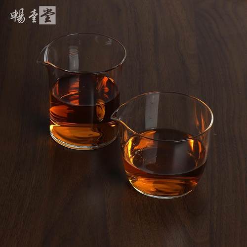 中式玻璃公道杯加厚手工透明耐热