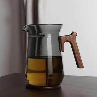 玻璃公道杯大容量690ml月牙泡茶器绿茶专用茶壶茶漏一体公杯大号