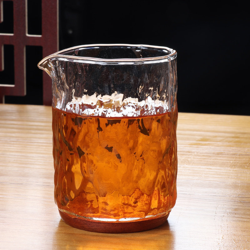 日式耐热玻璃公道杯分茶器配件图片