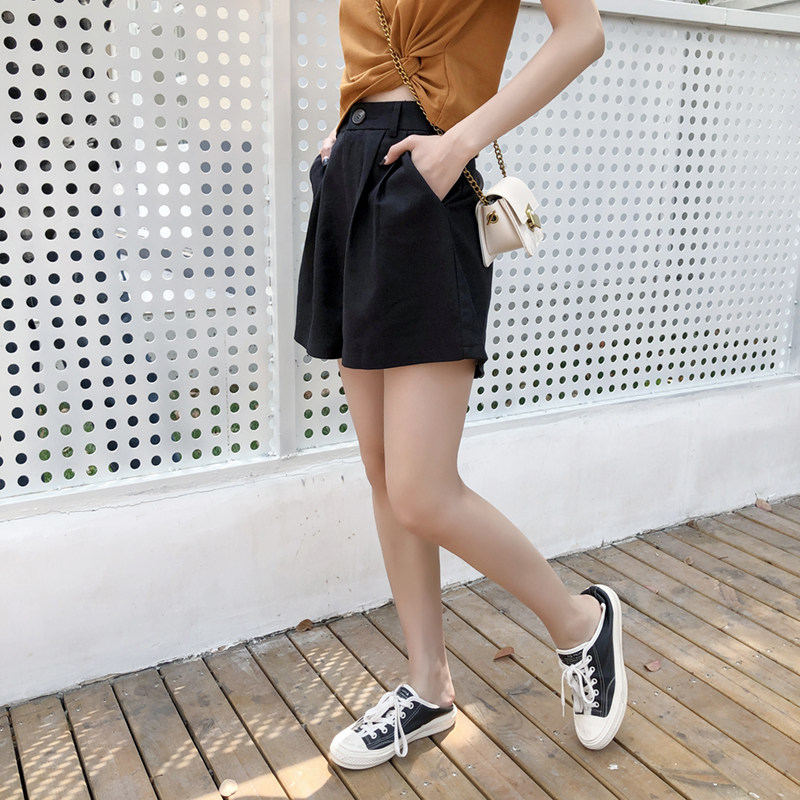 Sun Da Xin a word leisure time shorts Easy 2020 new pattern summer Show thin Versatile Korean Edition Paige Broad leg Hot pantsin the Women's clothing/Boutique , Pants , Casual pants  category - from Buy2taobao.com to provide professional Taobao agent buy service