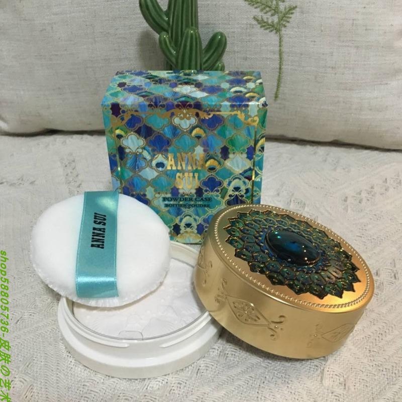 现货 顺丰包邮！安娜苏限量蓝梦金雀晚安粉保养白皙蜜粉饼25G