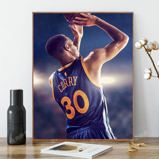 人物钻石画满钻新款 2026NBA篮球明星库里diy点贴钻十字绣客厅卧室