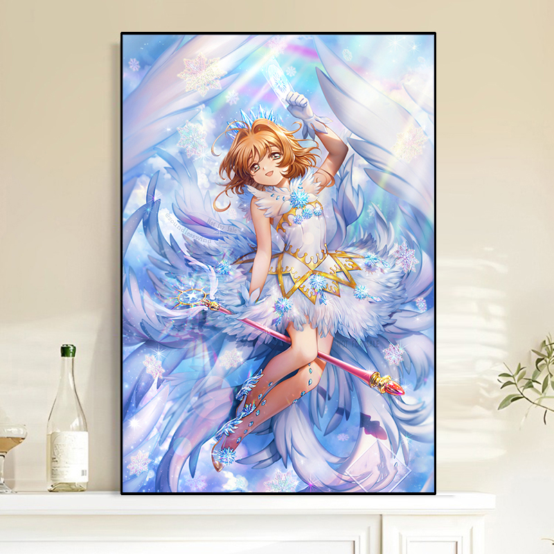 卡通动漫可爱少女小樱钻石画粘钻