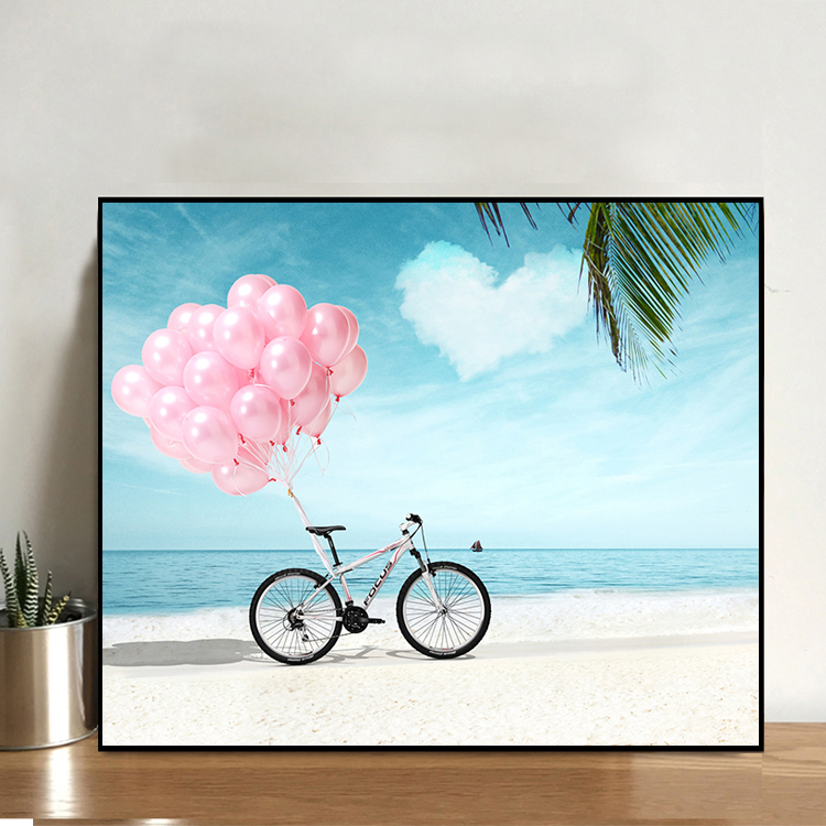 现代简约气球钻石画唯美温馨卧室