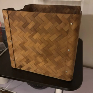 宜家布丽格 盒，竹/褐色，32x35x33 收纳筐配卡莱克架子国内代购