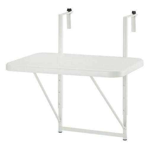 新品阳台铁艺白色折叠桌