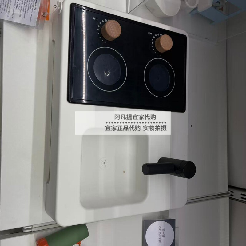 思丹慕斯 迷你玩具厨房,白色/黑色