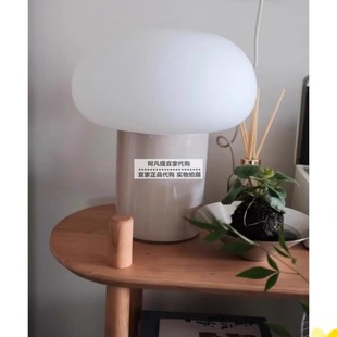 正品宜家德萨 台灯装饰客厅卧室米黄色乳白色玻璃28 厘米国内代购