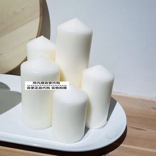 本色柱状块状蜡烛国内代购 IKEA宜家费诺门无香型阔形蜡烛 5件套