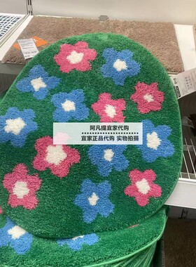 瓦登斯库浴室地垫花卉图案/多色
