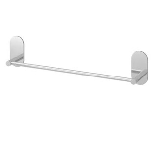 宜家斯哥奥 毛巾杆，自粘，镀铬，43x6 厘米浴室免打孔毛巾架黑色