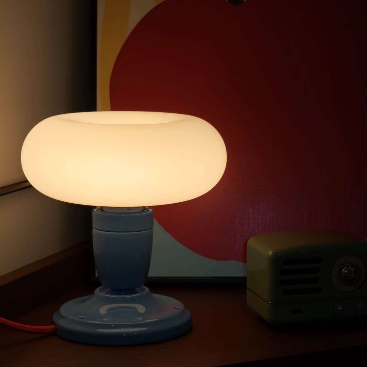 宜家莫那特灯泡DIY自制E27，120流明甜甜圈形状2400开尔国内代购