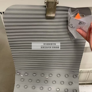 IKEA宜家沃勒瓦纳特浴缸防滑垫灰色浴室洗澡橡胶垫33x84国内代购