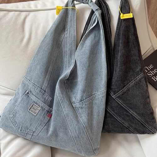喜凡你牛仔包韩系腋下包