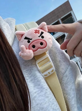 肥嘟嘟左卫门挂件愤怒中指玩偶