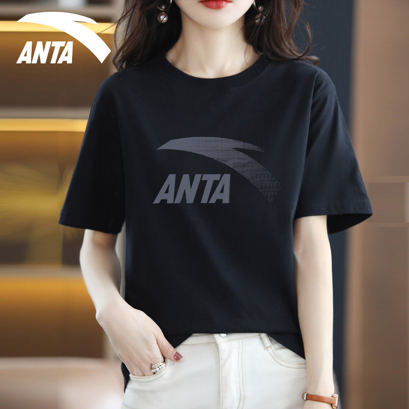 安踏正肩短袖t恤女夏季2025新款宽松显瘦半袖上衣大码设计感女装,运动服/休闲服装,运动T恤,淘宝优惠券,粉丝福利购,淘宝优惠卷