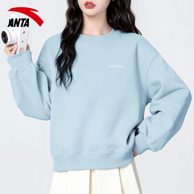 安踏卫衣女2025新款爆款