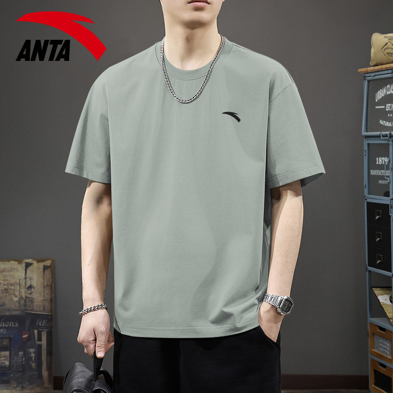 安踏男士t恤短袖速干衣官网旗舰圆领宽松跑步休闲运动服冰丝上衣,运动服/休闲服装,运动T恤,淘宝优惠券,粉丝福利购,淘宝优惠卷