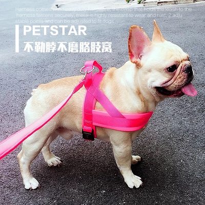 中大小型犬胸背带式牵引绳狗狗法斗巴哥雪纳瑞英牛恶霸牵引绳狗绳