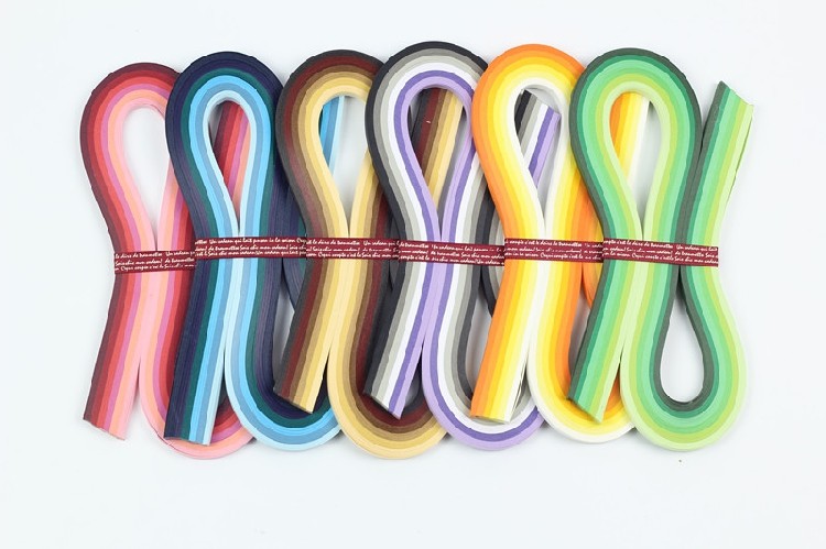 渐变色36色衍纸条540mm长6色系