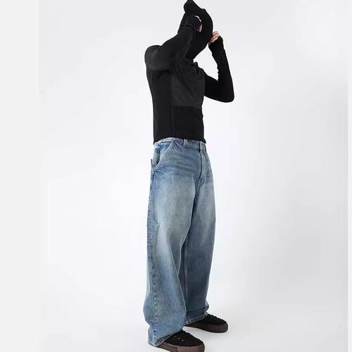 25.4.3 AW23 BLUE LOOSE FIT JEANS 宽松水洗牛仔长裤