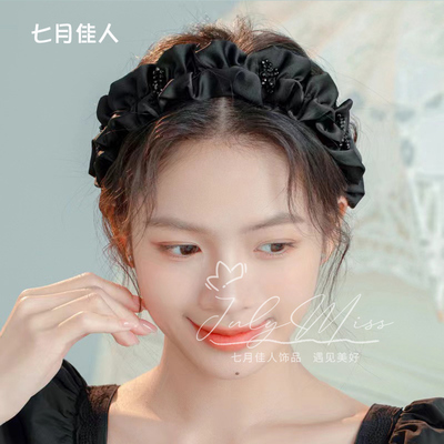 水晶蝴蝶发箍女2025新款
