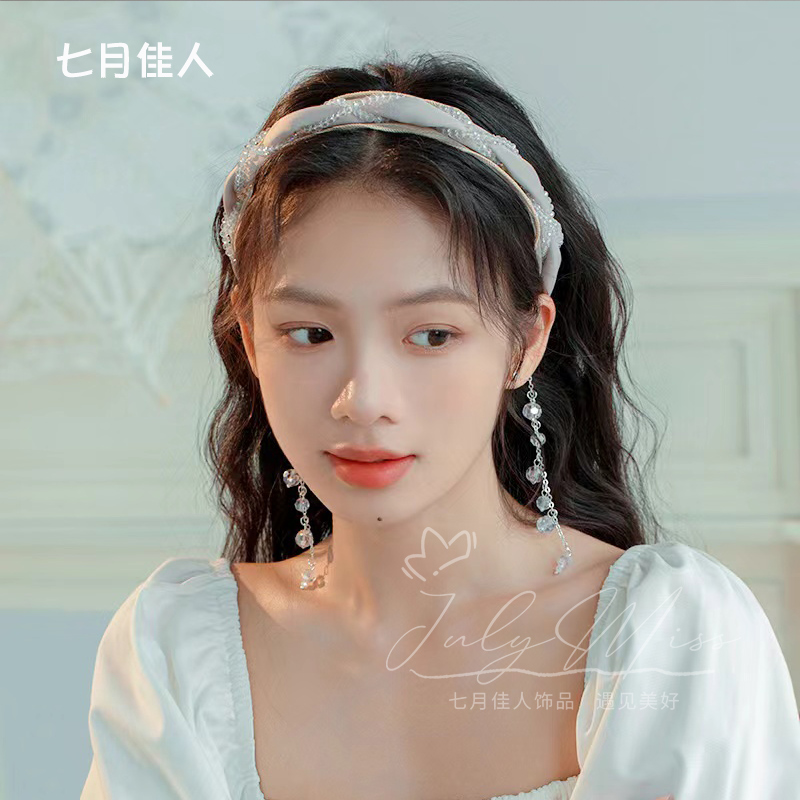 流苏飘带发箍日韩甜美发饰高颅顶